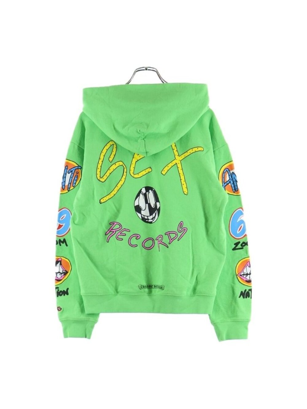 Chrome Hearts Ppo Sexrcd Grn HD Plvr Matty Boy Sex Records Print Pullover Hoodie